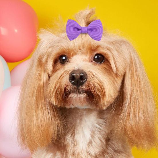 

Бантики для цуценят з гумками, ручної роботи, маленькі бантики, аксесуари для волосся собак, товари для грумінгу домашніх тварин E