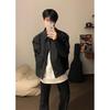 Men's High-End Short Baseball Jacket with Padded Shoulders - 2024 Spring/Autumn Collection