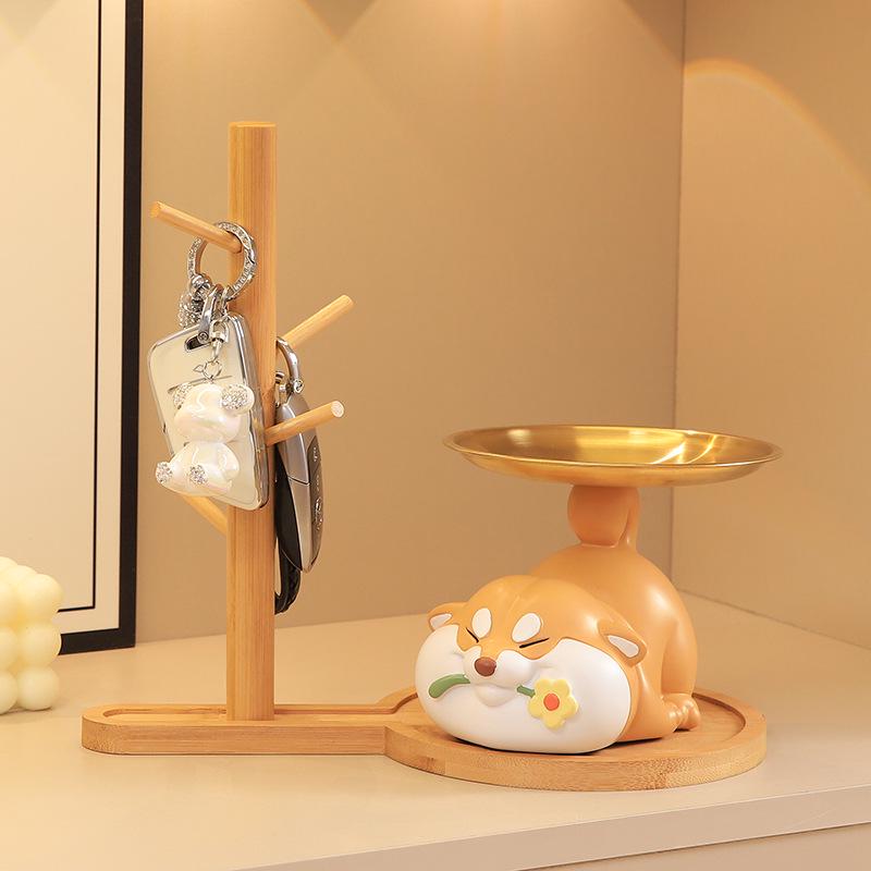Shiba Inu Key Holder: Cute Hallway Ornament & Housewarming Gift