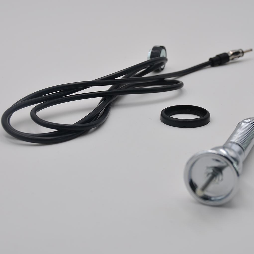 Universal Retractable Car Radio Antenna FM/AM Signal Booster Amplifier Aerials Whip Mast Auto Roof Fender