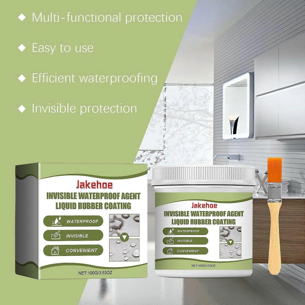 Limited time!!Jakehoe Invisible Waterproof Sealant - Waterproof Invisible Glue For Home Use, No-Tile-Breaking Waterproof Coating