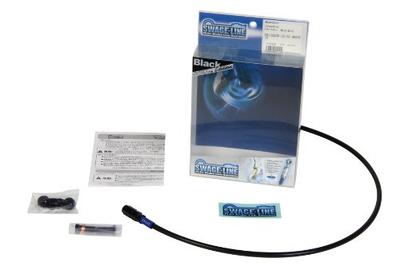 SWAGE LINE BACB746 Clutch Hose KIT Aluminum (Black) Black Smoke Hose ZX-14R (12 (ABS))