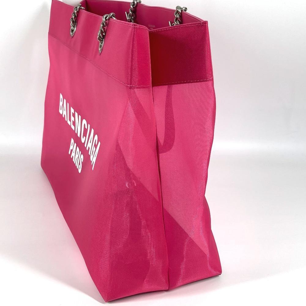BALENCIAGA 741605 Mesh pouch included DUTY FREE LARGE logo Shoulder Bag Tote Bag