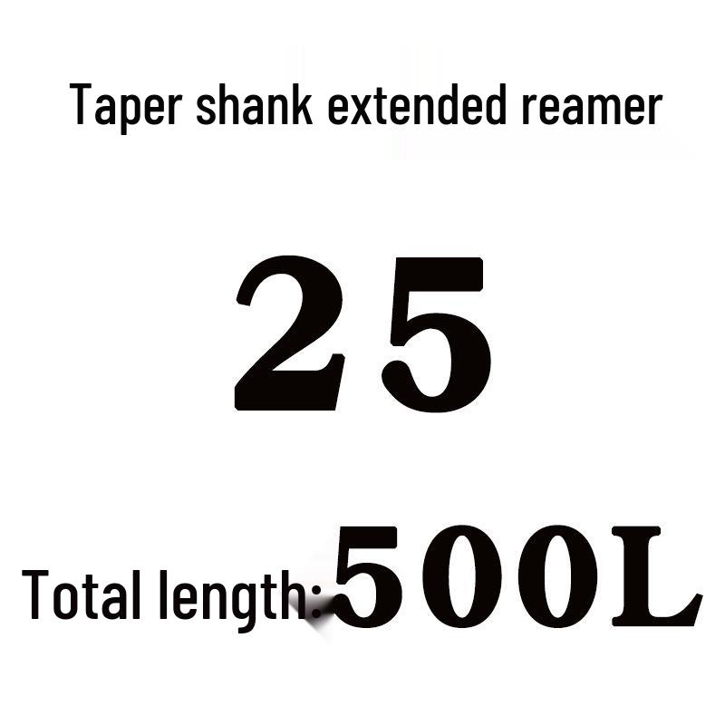 Extra Long High-Speed Steel Taper Shank Machine Reamer for Deep Holes, Sizes 16, 18, 20, 22, 24, 25, 30, 40