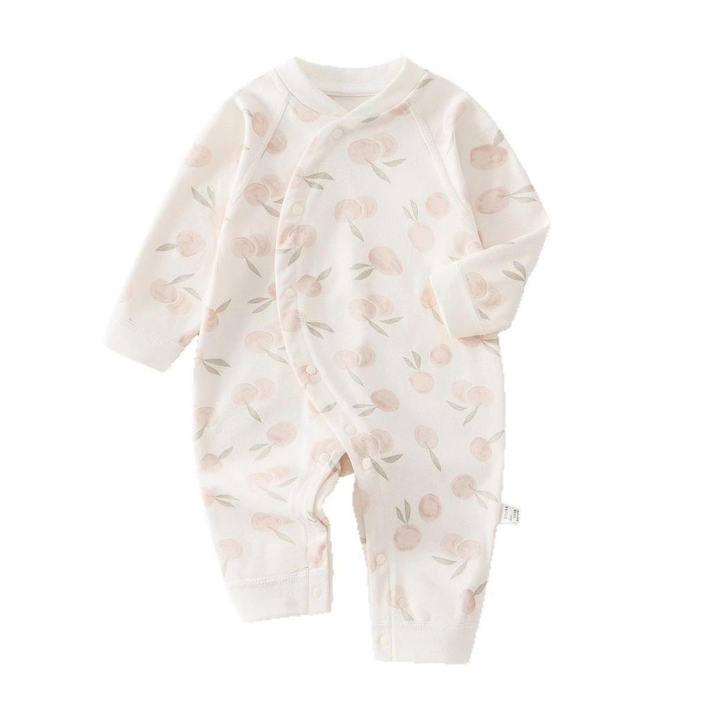 Pure Cotton Long Sleeve Baby Jumpsuit for Newborns and Toddlers - Spring, Autumn, Winter