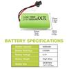 2PCS 3.7V 1600mAh Li-ion Battery with SM-2P Plug and USB Charging Cable for 9962 8837 Remote Control Toy Cars, RC Remote Control Vehicles,