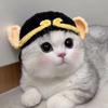 Pet Dog Cat Costume Hat Kitten Headgear Funny Cute Headwear Photo Prop Quirky Knitted Hat