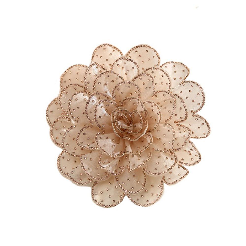 3D Large Fabric Flower Patch Multi-layered Clothes Appliques Clothing Patch  Clothes Decoration