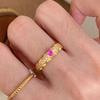 Light Luxury Design Heart-shaped Inlay Diamonds Rings for Women Elegant Style Rings for Women Wedding Party Romantic