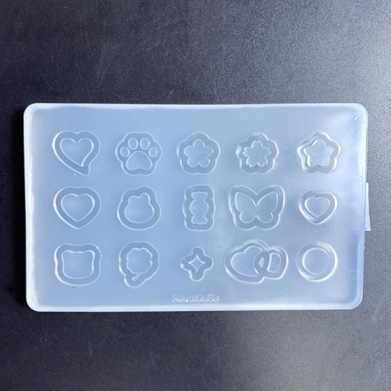 Resin Shaker Filling Mold,Silicone Heart Mold Epoxy Resin Mold Filler Quicksand Casting Filling Mold for Jewelry Making
