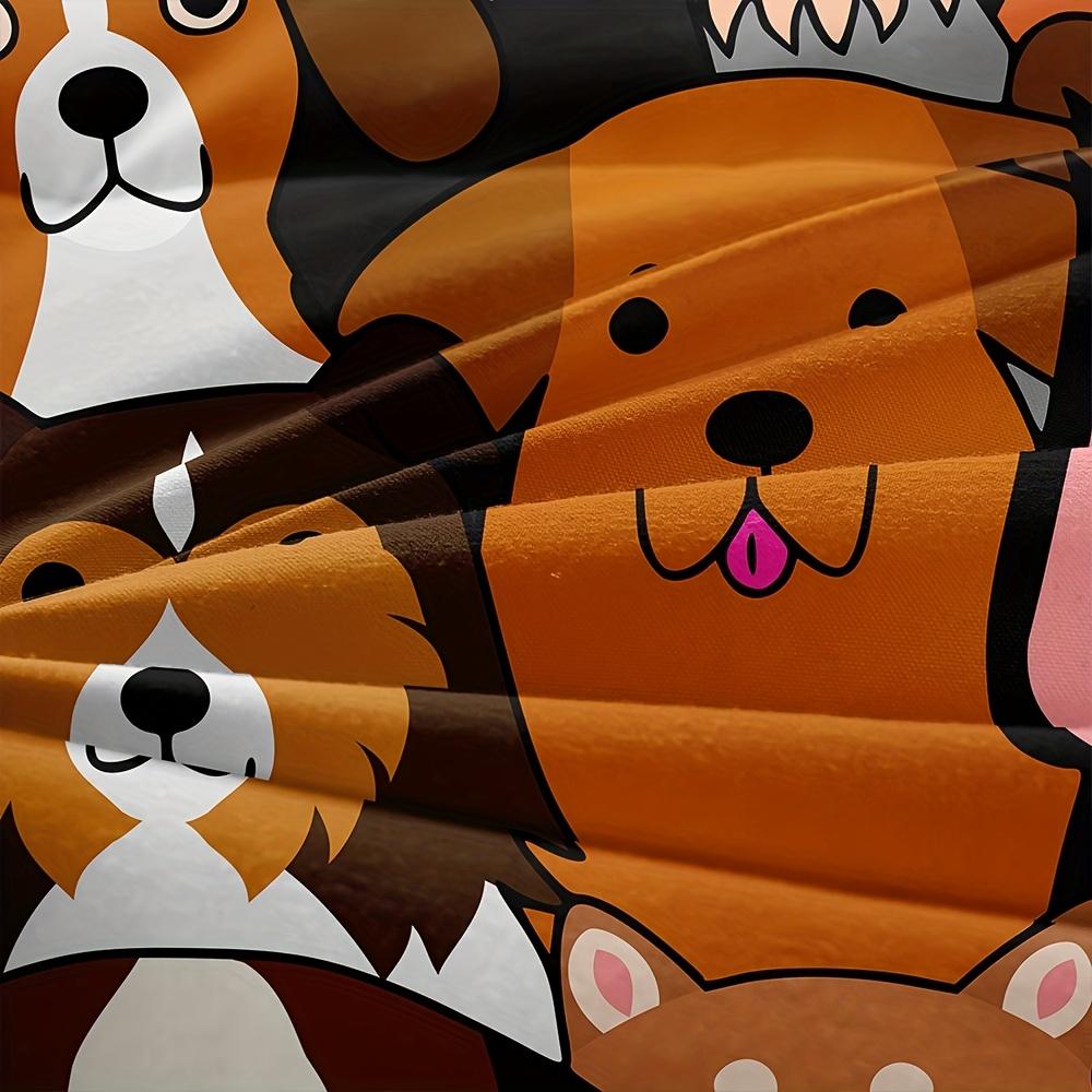 3Pcs Soft And Comfortable Dog Print Duvet Cover Set For Bedroom And Guest Room - Includes 1 Duvet Cover And 2 Pillowcases