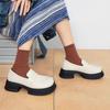 Popular All-leather Platform Loafers Women's Mazorism Thick Heel Leather Shoes Spice Girl College Style JK Mary Jane Shoes
