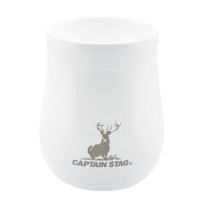 Captain Stag Outdoor Cup Mug Cup Tumbler Fragrant Vacuum Double Walled Tumbler 240ml Heat Insulation Stainless Steel Ceramic Ceramic White (CAPTAIN