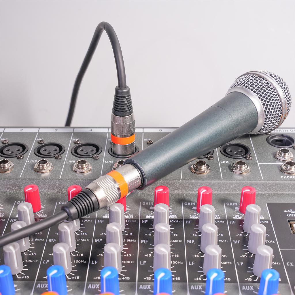 Durable Balanced Microphone Cable 3Pin XLR Male to Female Microphone Speaker Cable Anti-Tangling Audio Cord Replacement