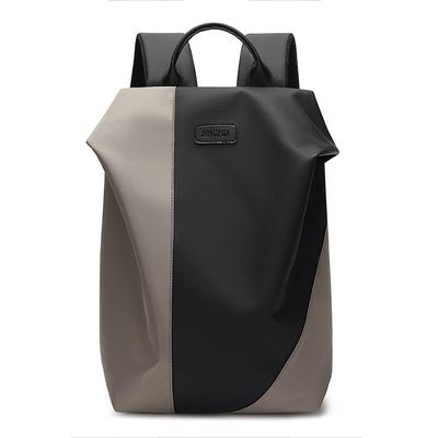 Women Travel Backpack Color Block Stitching Student Schoolbag Oxford Backpack