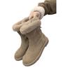 Fashion outside winter warm velvet snow cotton shoes 2025 platform women's boots fluffy shoes short boots snow boots