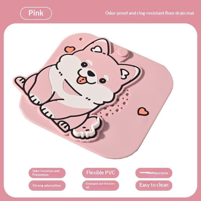 Silicone Bathroom Deodorizing Drain Cover Reusable Waterproof Odor Sealing Drain Mat for Kitchen Toilet Laundry Sink