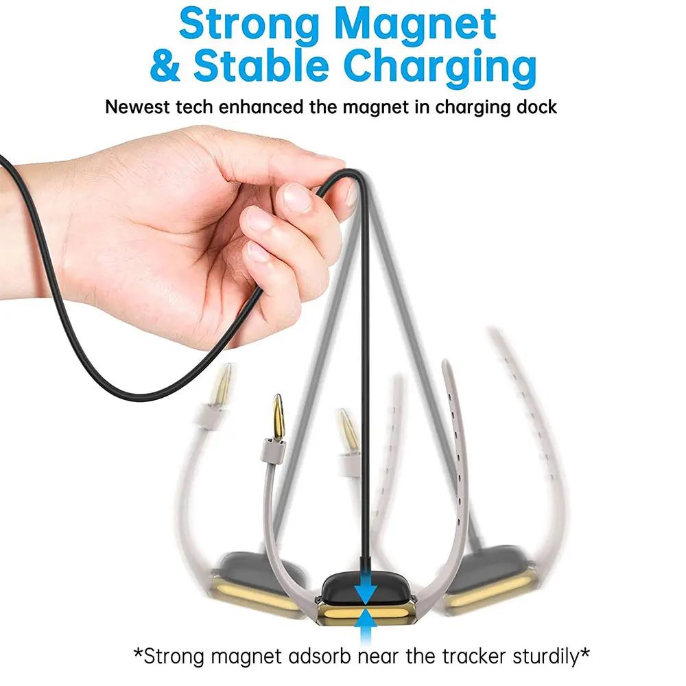 USB Ladekabel für Fitbit Charge 5 6 Ersatz-Ladeadapter Ladekabel Ladestation für Fitbit Luxe Uhr