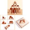 Wooden Building Blocks Set With Large Particles For Kids Developmental Play
