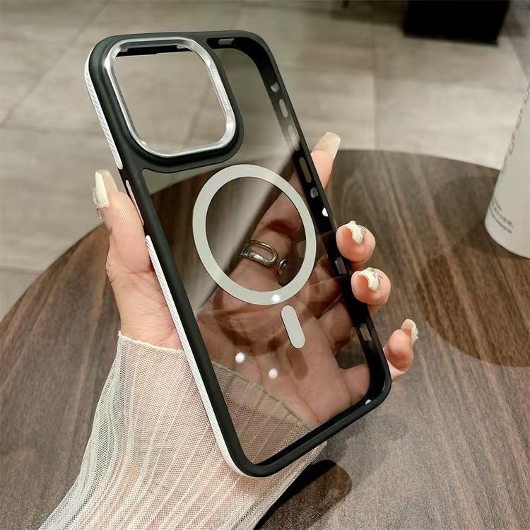 Original Ultra Thin For Magsafe Transparent Case For IPhone 11 13 14 15Pro Max Magnetic Case For Magsafe Wireless Charging Cover