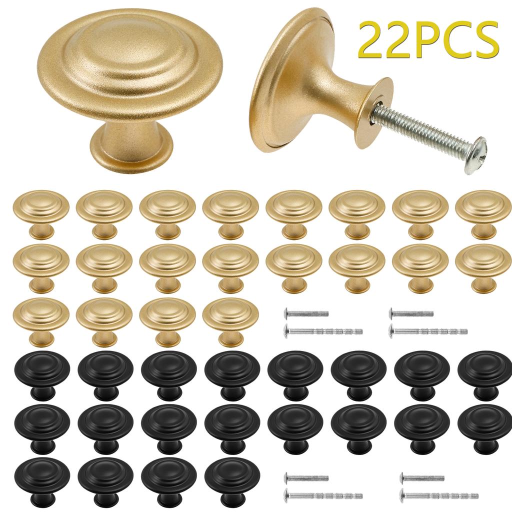 22Pcs Cabinet Knobs Vintage Furniture Knobs Drawer Knobs Zinc Alloy Hardware Knobs for Cupboards, Dressers and Wardrobe/Wardrobe