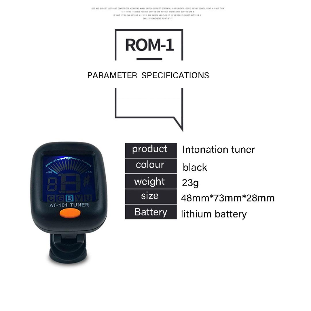 Clip-on Sintonizzatore Chitarra Digitale Elettronica LED Basso Cromatico 194014112275