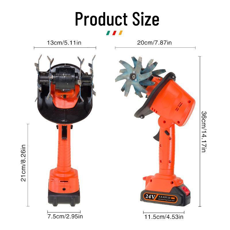 Lithium Battery Handheld Electric Rotary Tiller for Gardens and Vegetable Patches