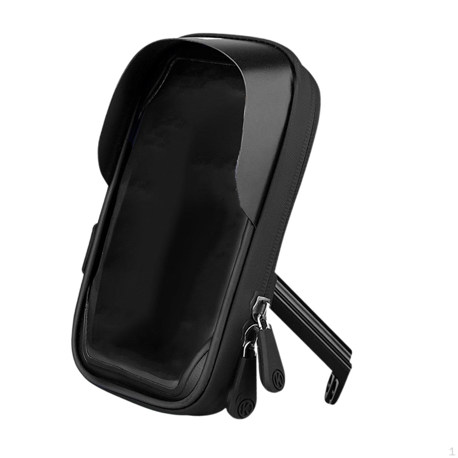 

Крепление-держатель для телефона на велосипед, вращающийся на 360° чехол для велоспорта с сенсорным экраном, сумка на зеркало заднего вида для