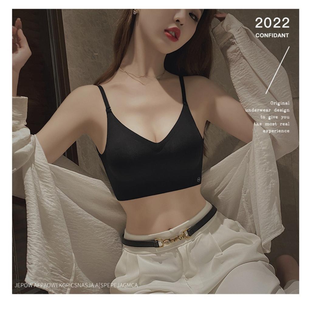 No Trace Multi Wearing Method, Cross Beautiful Back, Exposed Shoulder, Sexy, No Steel Ring,Breathable, Non Removable Inner Pad, Adult Daily Bra