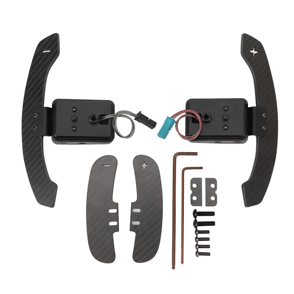Pair of Steering Wheel Shift Paddle 14cm Metal Alloy Carbon Fiber Magnetic Shift Paddle for 2 3 4 5 6 7 Series G Chassis