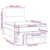 Box Spring Bed with Mattress Taupe 120x190 cm Fabric