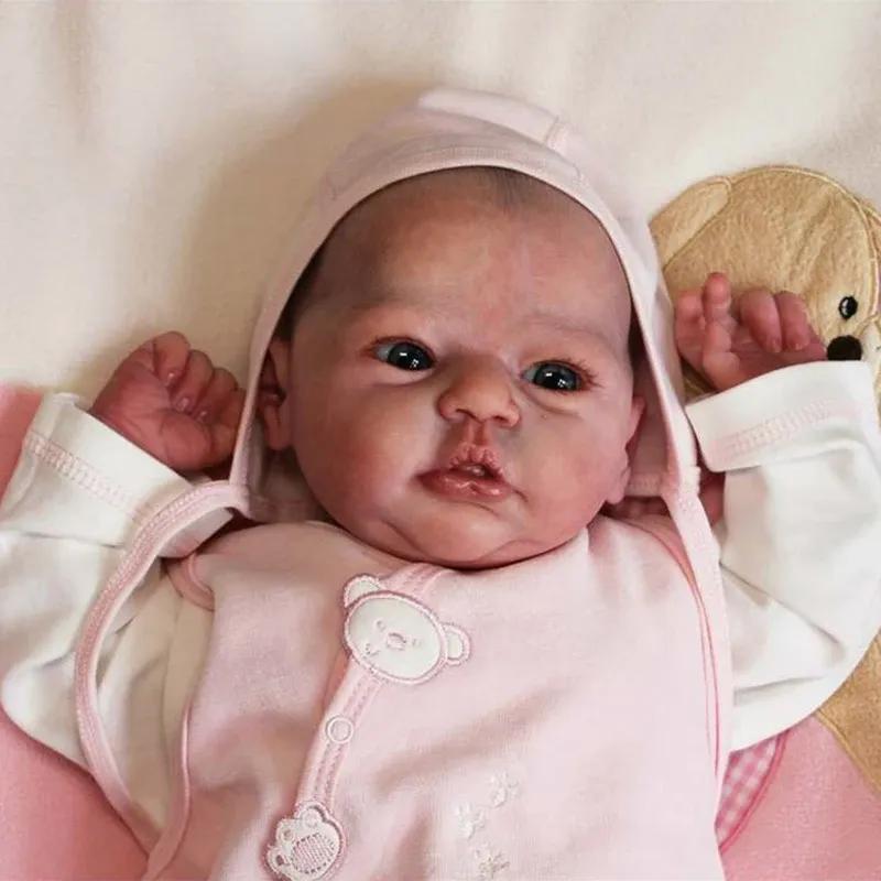 19Inch Reborn Doll Kit Evi Fresh Color Unfinished Unpainted DIY Doll Parts