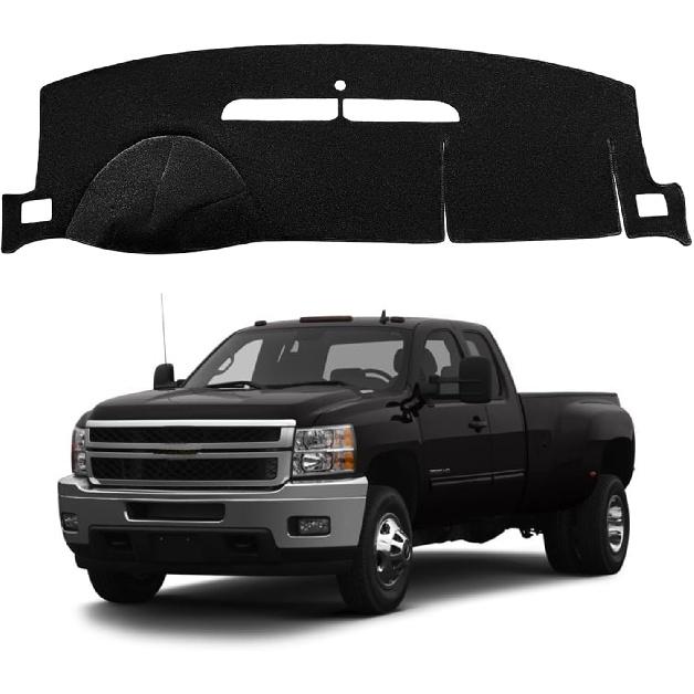 Flannel Dashboard Cover Dash Cover Mat Compatible with Dodge Ram 1500 2500 3500 -2024 2025 Accessories Center Console Dash Board Cover Protector