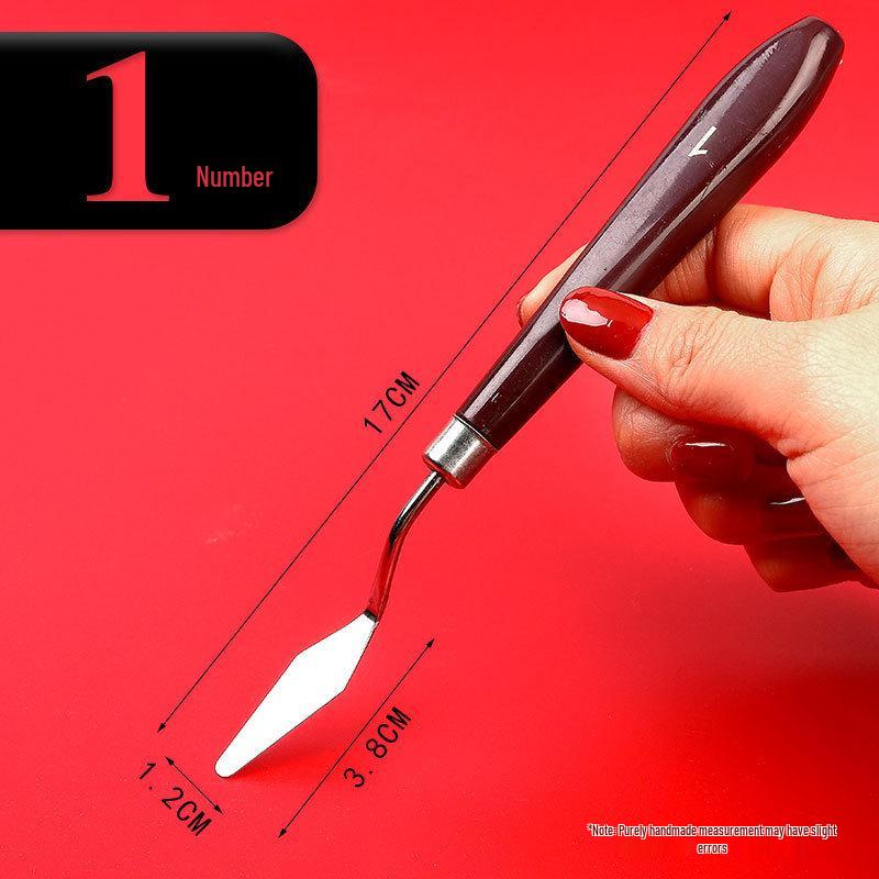 Set Spatule cu Mâner de Lemn - Articole de Artă pentru Pictură în Ulei și Guașă