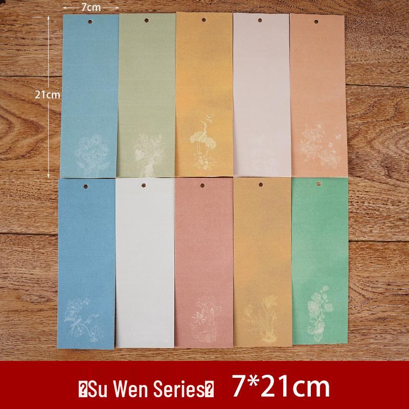 Traditional Chinese Calligraphy DIY Bookmark with Tassel for Students