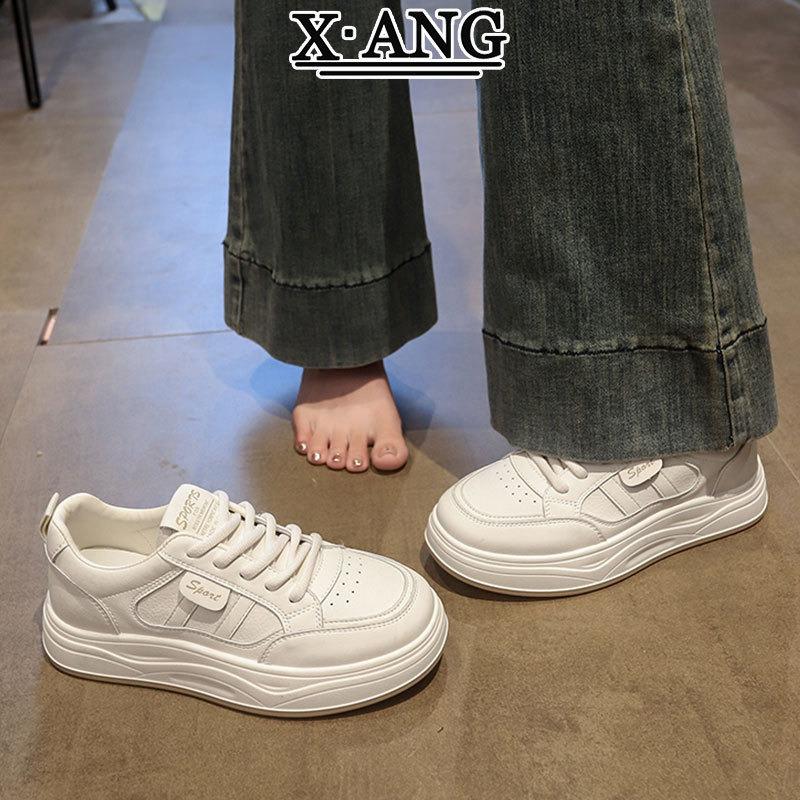 

Leather thick baseplate shoes women s small white shoes women s shoes autumn new versatile lightweight casual sports shoes 40