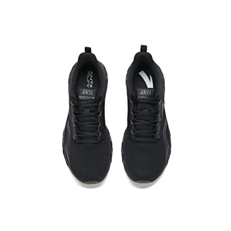 Anta Running Collection Cushioning Anti-Slip And Wear-Resistant Low-Top Running Shoes Men's Black Sneakers 912145523-1