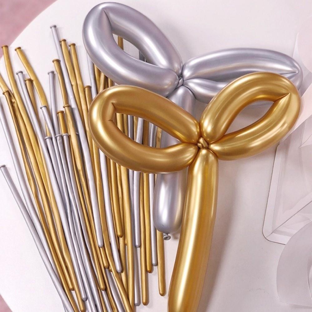 100Pcs Metallic Latex Balloons Glossy Metal Inflatable Balloon Decorations Party Decoration