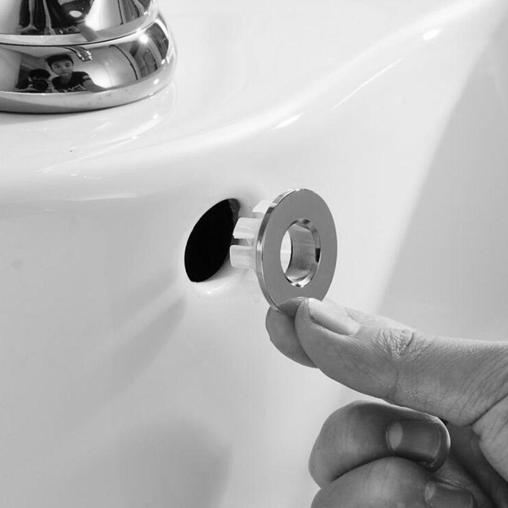 Bathroom Basin Faucet Sink Overflow Cover Brass Six-foot Ring Insert Replacement