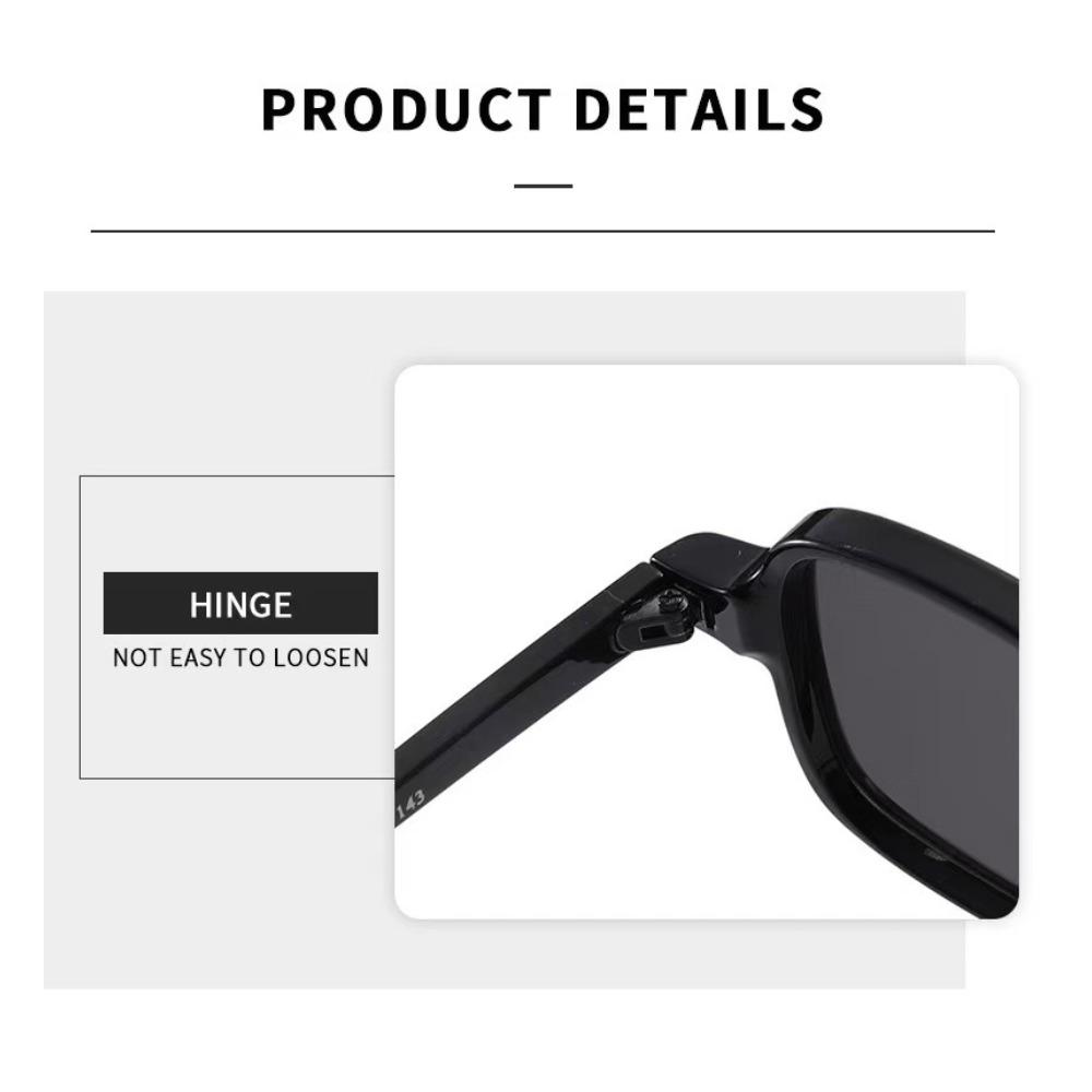 New Retro Square Frame Myopia Sunglasses Outdoor UV Protection Unisex Eyewear Men's Fashion Casual Prescription Sunglasses