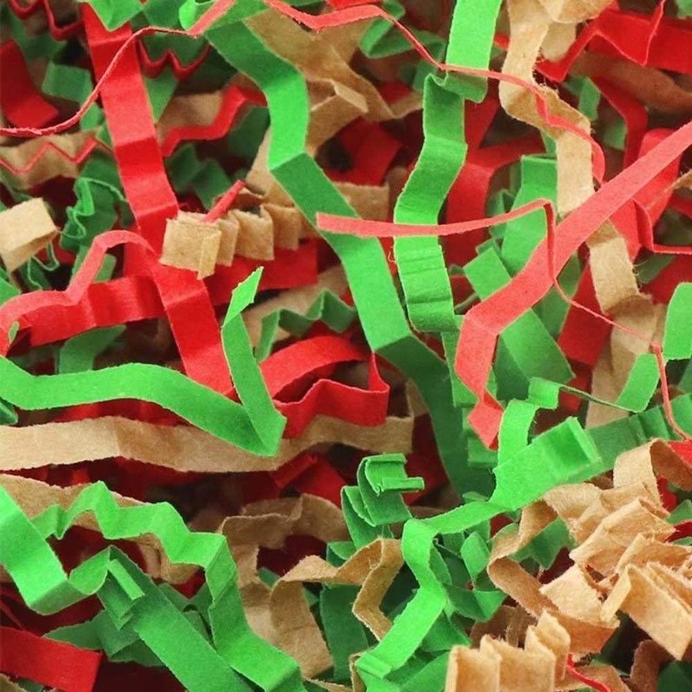 100g/Beutel Gewelltes Buntes Raffia-Crêpepapier Konfetti DIY Hochzeitsfeier Macaron-Farbe Knitterndes Crêpepapier
