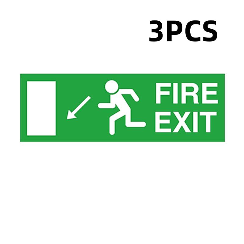 NEW 1/3Pcs Doors Stairs Home Garage Bumper Waterproof Warning Signage Design Safety Signage Car Parts