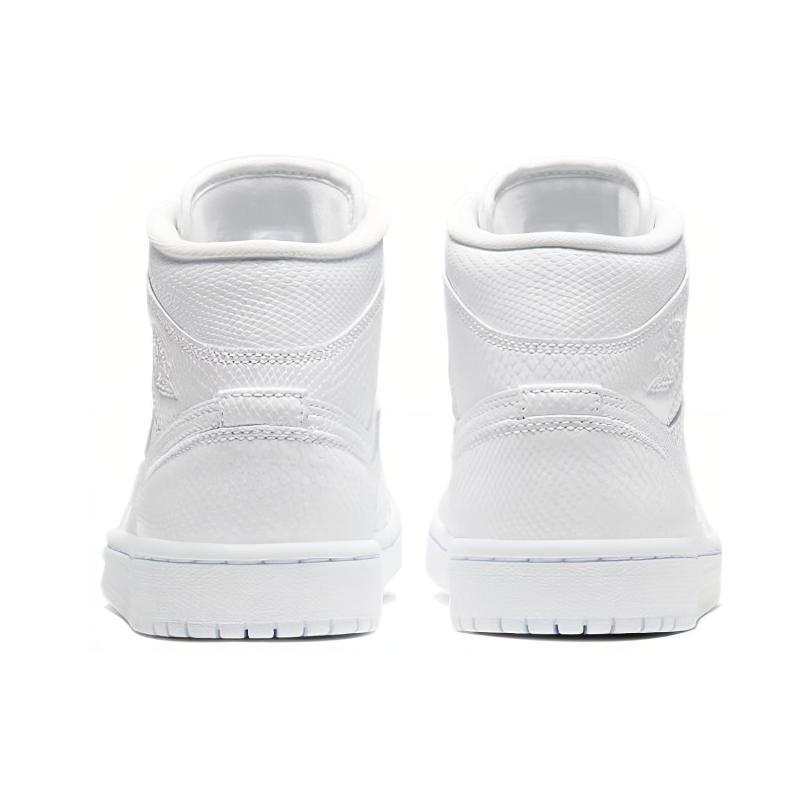 Jordan 1 Mid White Snakeskin Women's Jordan BQ6472-110