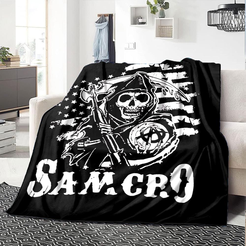 1pc dragon guitarThemed Blanket Soft Flannel All Season Cozy Throw with Bold Graphic Print, Travel, or Holiday Gift for Family & Friends