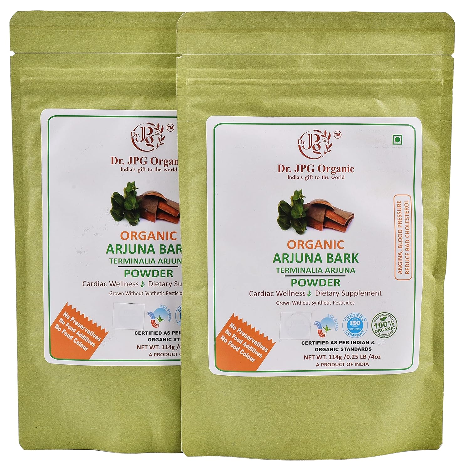 

Dr. Jpg Organic Arjuna Powder For Manages Cholesterol Level, Healthy Metabolism | 114gm 0.2lbs