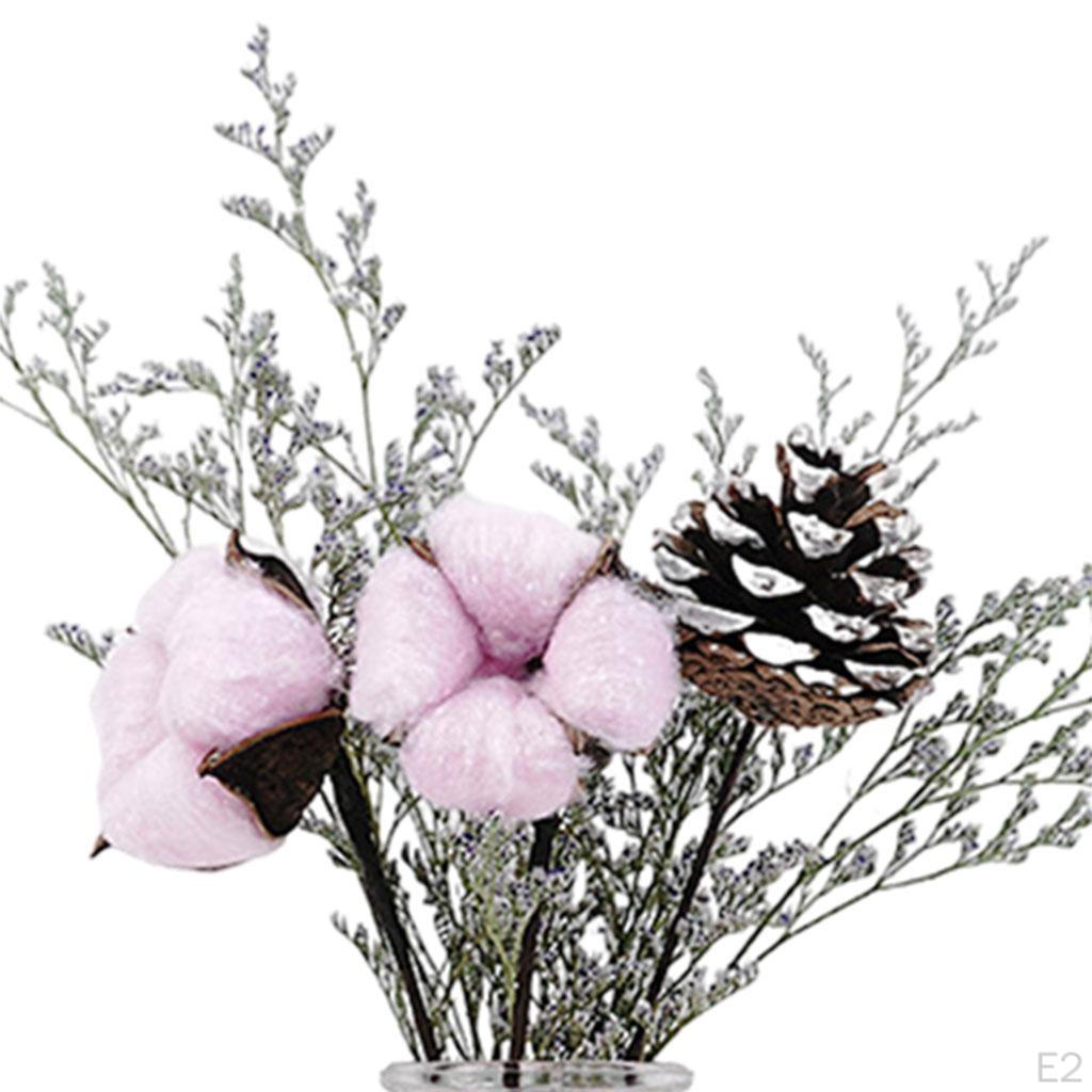 1Set Grass Ration Dried Flowers for Vases, Bouquet Bedroom Living Room Balcony Wedding