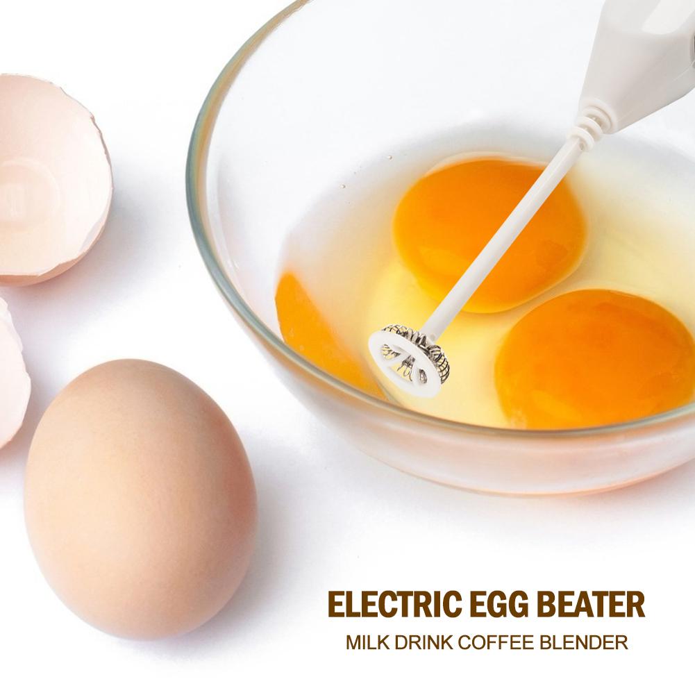 

Electric Mini Whisk Powerful Milk Frother Coffee Mixer Frother Small Hand Mixer Stainless Steel Egg Beater for Lattes Cappuccino China Mainland