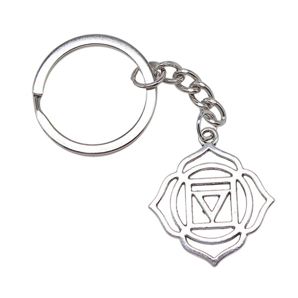 Celtic Knot Charm Hexagram Keychain Irish Amulet Key Ring 28mm Ring