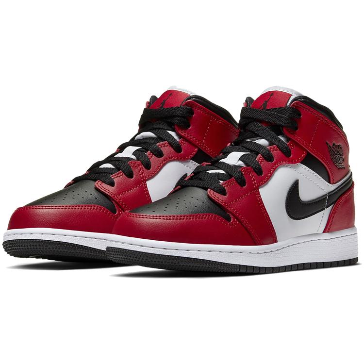 Jordan Dziecięce sneakersy Air Jordan 1 Mid "Chicago Black Toe" 554725-069