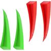 4PCS Window Curved Wedge Paintless Dent Repair Tools (Red & Green), Plastic Paintless Dent Repair Removal Tools, Door Wedge Tool For Repair Auto Car